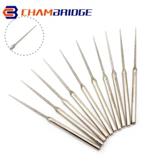 

10Pcs Dremel Accesories Mini Drill Diamond Grinding Head 3mm Shank Bur Bit Set Grinding Tool For Dremel Rotary Tool L-fine Tip