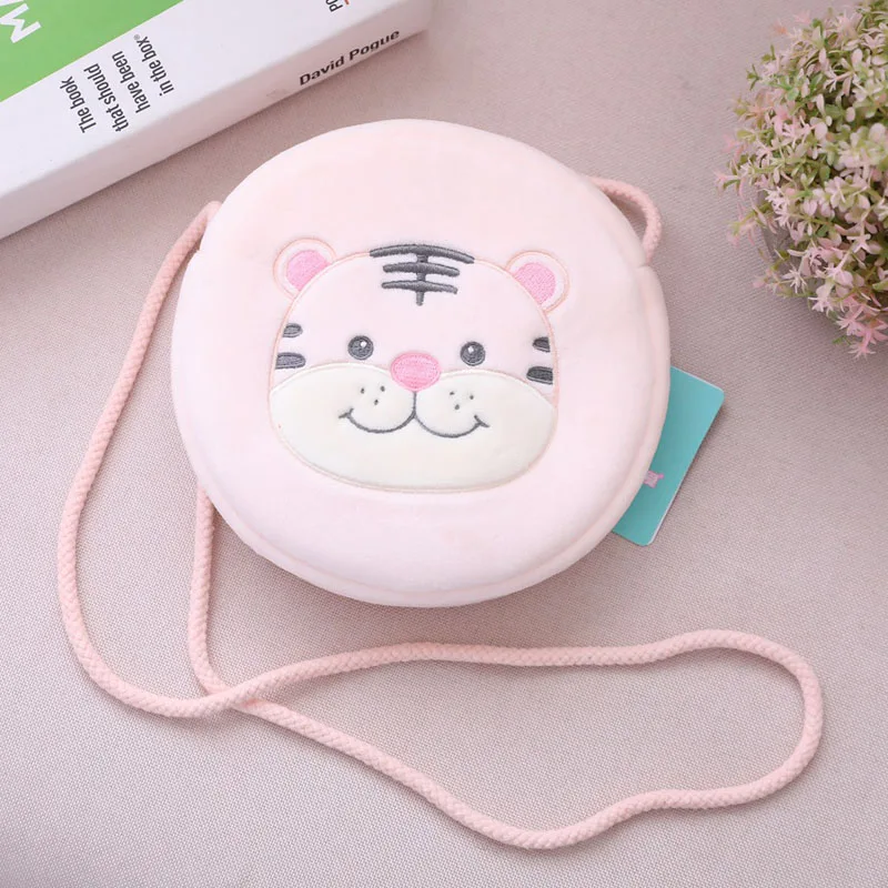 Pink-Coin Purse 1 шт. Cartoo плюшевый тигр рюкзак Peluche животные игрушки Тигры детский сад малыш школьная сумка для детей рождественские день рождения подарки - Цвет: Pink-Coin Purse