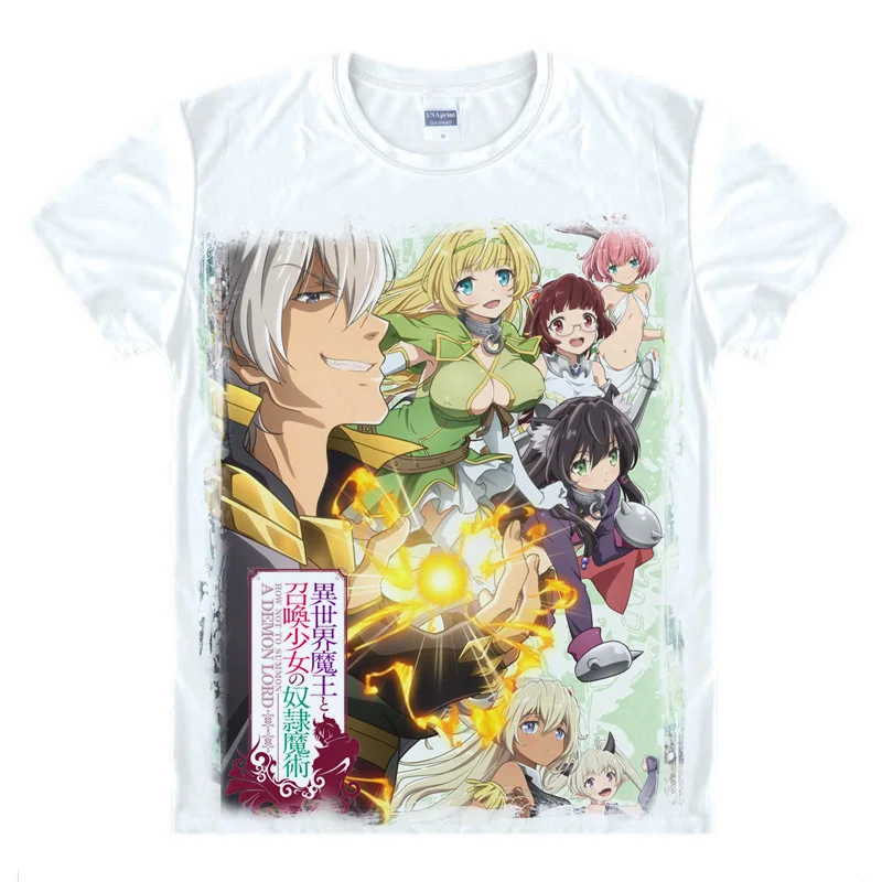Футболка для косплея манги Isekai Maou to Shoukan Shoujo no Dorei Majutsu аниме Diablo Shera Greenwood Rem Galleu