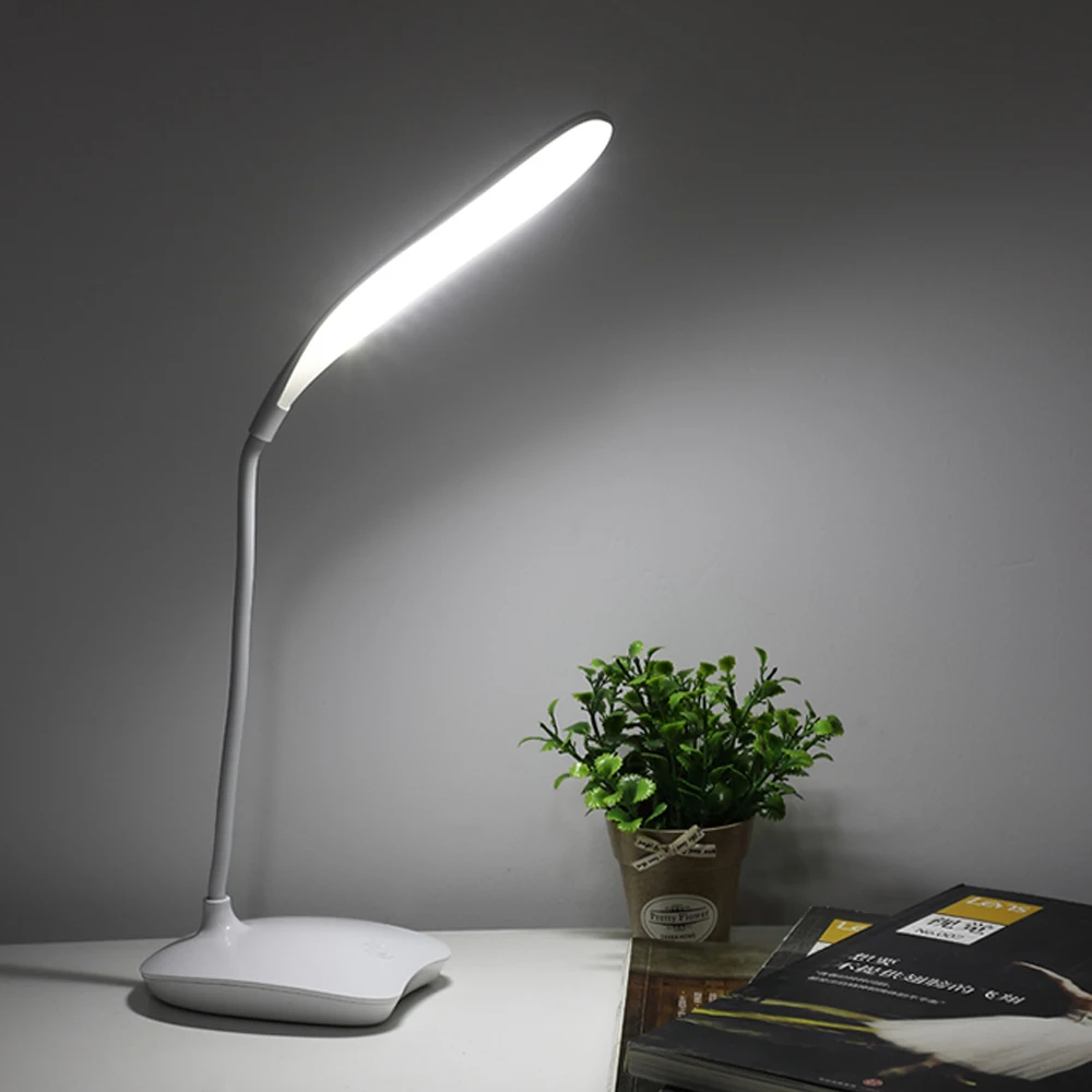 Becostar светодиодный настольный светильник, 7 Вт, перезаряжаемая USB настольная лампа, 3 режима, затемняемый Светодиодный настольный светильник с защитой глаз