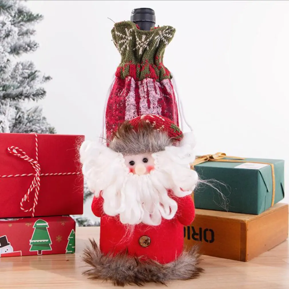 Wine Bottle Set Wine Bottle Cover Hotel Table Decoration Christmas Decorations Party Decorations