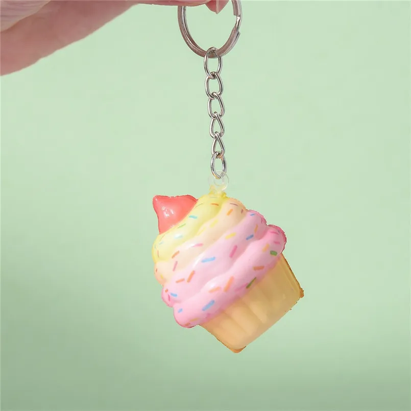 Kawaii очаровательные мороженое торт ароматический крем медленно брелок снятие стресса игрушка сладкий подарок унисекс 30AG08