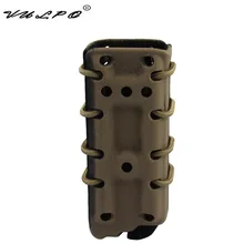 VULPO тактический 9 мм подсумок для журналов быстроразъемный крепежный элемент для магазина нейлоновая кобура Чехол Коробка для Молл системы ремень Охотничьи аксессуары