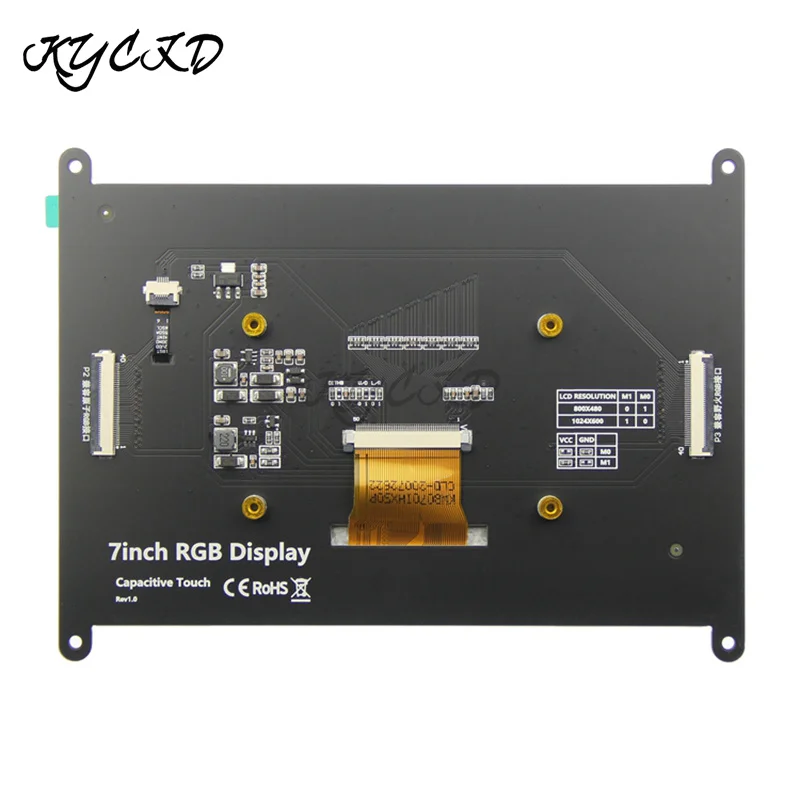 �Ƶ��̳� �� STM32 �� RGB TFT LCD ���÷��� ���, IPS 5 ����Ʈ ������ ��ġ ��ũ��, 24 ��Ʈ RGB888 16.7M �÷�, 7 ��ġ 1024*600