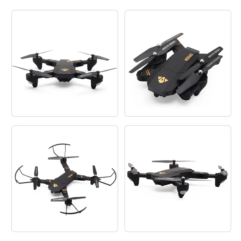 VISUO XS809HW Радиоуправляемый Дрон 2,4 г складной FPV селфи RC Квадрокоптер с 720P широкоугольной камерой удержание высоты с тремя батареями z