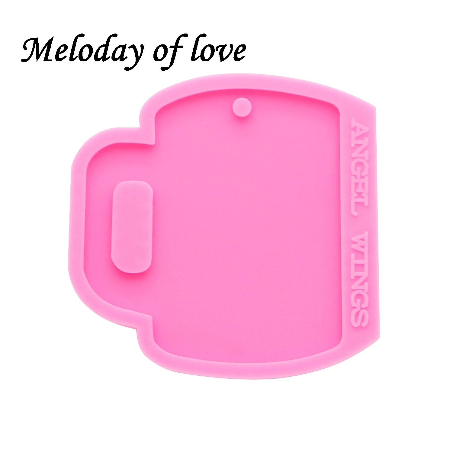 Shiny glass cup molds for keychain DIY epoxy model resin key keychains moulds silicone custom keychain mold DY0140