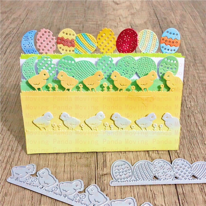 Милый цыпленок с воздушным шаром металлические штампы украшение альбом для