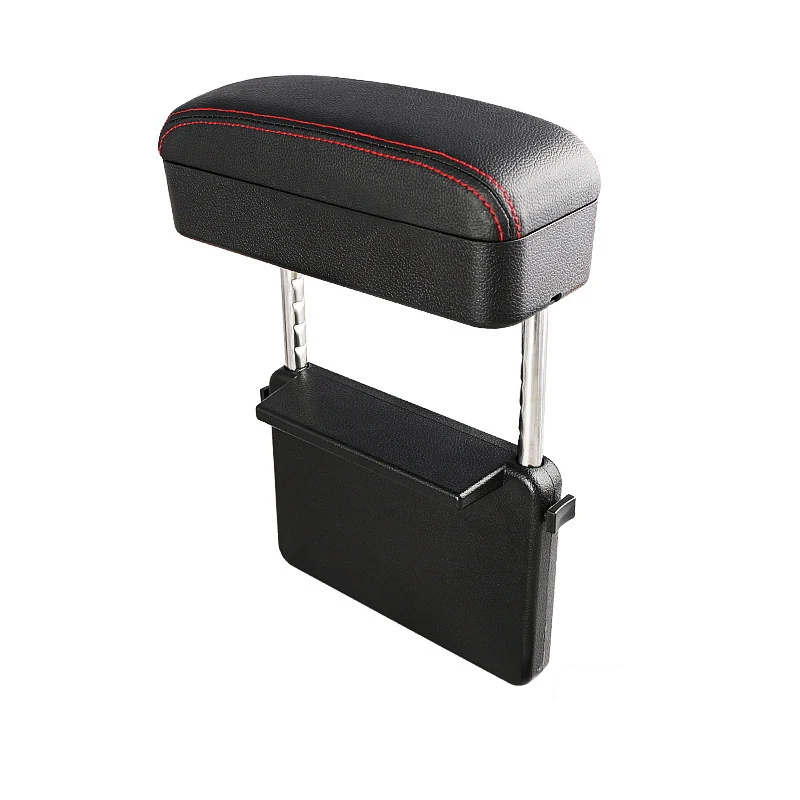 Red line Armrest Автомобильное кресло, зазор, локоть, поддержка, авто сиденье, щелевая коробка-органайзер, универсальный для автомобилей, Беспроводная зарядка, аксессуары для хранения телефона - Color Name: Red line Armrest