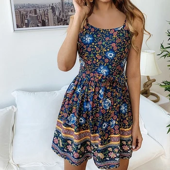 

2019 women super comfy Floral Jumpsuit Fashion Trend Sling Print Loose Piece short Trousers playsuits