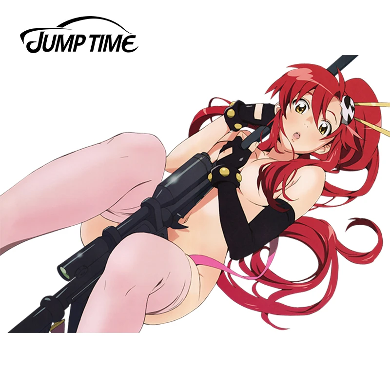 JumpTime 13 см x 9 3 популярная девушка аниме Tengen Toppa Gurren-Lagann Yoko Littner Наклейка 3D наклейка