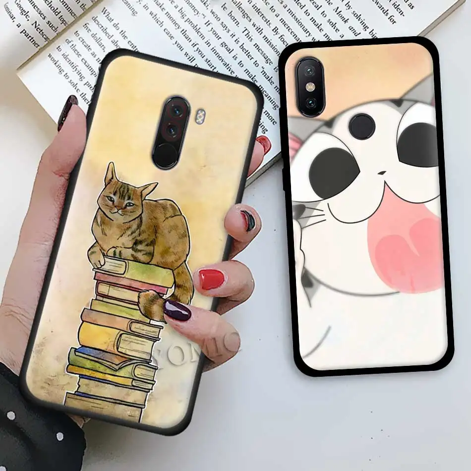 Милый Забавный чехол с рисунком кошки для Xiaomi Redmi Note 9S 8 9 7 8T 9C 9A 7A K30 Pro Mi Poco C3 NFC