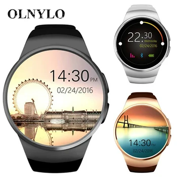 

2020 New Original KW18 Smart Watch Full Round IPS Heart Rate MTK2502 BT4.0 Smartwatch for ios and Android Fitness Smartwatch