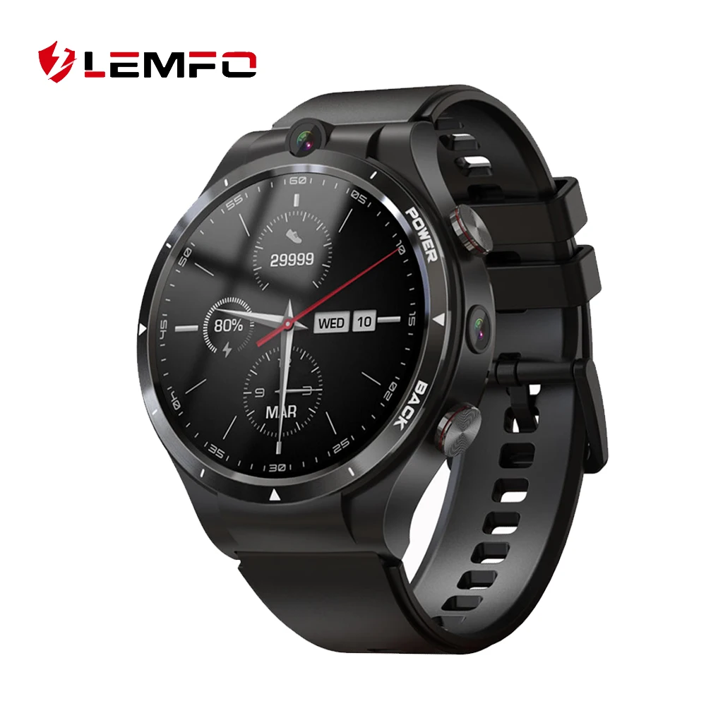 Смарт-часы Lemfo LEM15 мужские Android 4G GPS Wi-Fi двойная камера 4 + 128 ГБ | Электроника