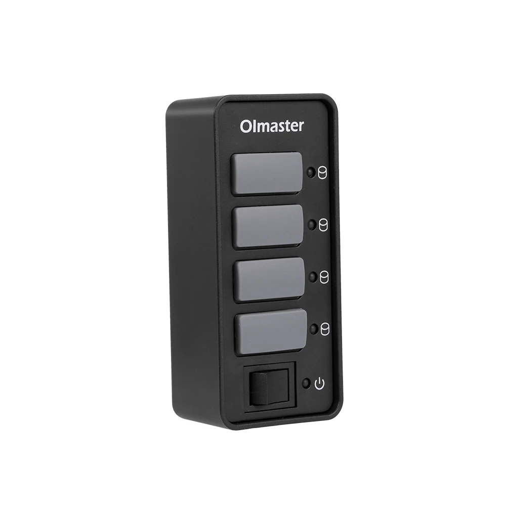 Адаптер концентратора OImaster USB3.0 4 порта 5 Гбит/с Пылезащитный колпак Переключатель Разъем Держатель Телефона разъем usb-хаб для портативных ПК