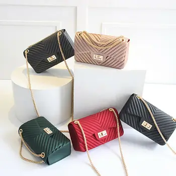 

NEW Women Ladies Shoulder Strap Tote Large Handbag Gold Chain Faux Leather Cross Body Bag Retro Messenger Clutch Bag