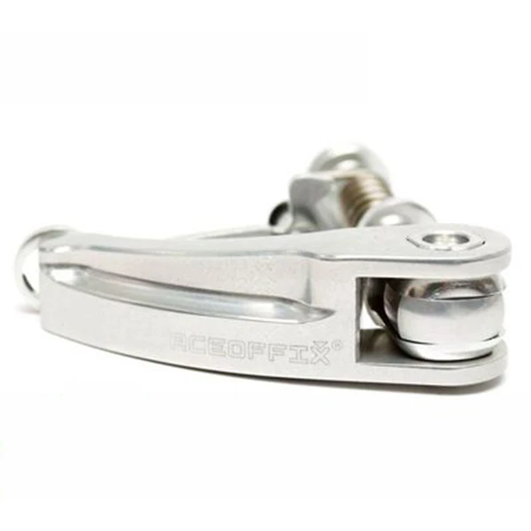 Silver Clamp TWTOPSE Bike Seatpost Clamp 38.6g For Brompton Folding Bicycle Seat Post Quick Release Clamp Titanium Axle Part Accessory - Цвет: Silver Clamp