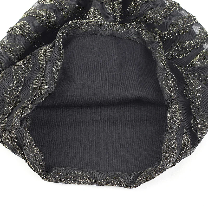 Женские кружевные золотистые и Серебристые шапочки Skullies Beanies с волнистым узором, женские шапочки с громоздкими полыми шапками, тонкие и толстые шапочки с сутуляцией