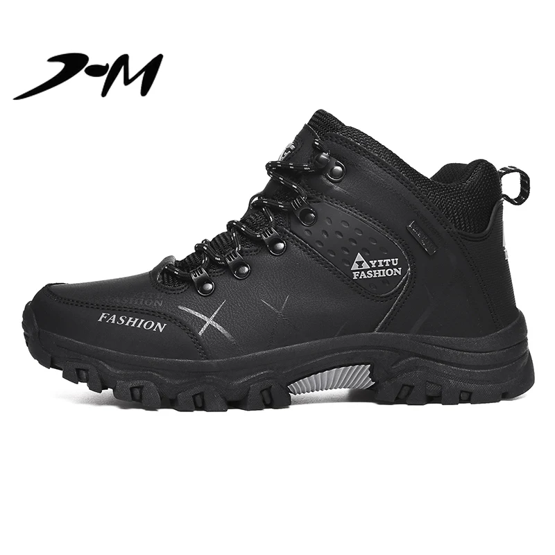 

Outdoor Hiking Shoes Man Breathable Anti-skid Windproof Black Travel Shoes Mountain Climbing Sports Sneakers Boots for Hunting