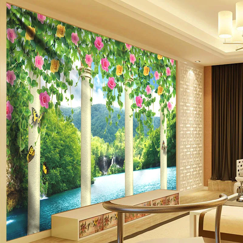 

Natural Scenery Print Large Wall Tapestry Flowers Hippie Wall Hanging Bohemian Wall Tapestries Mandala Wall Art Decor 3D Curtain