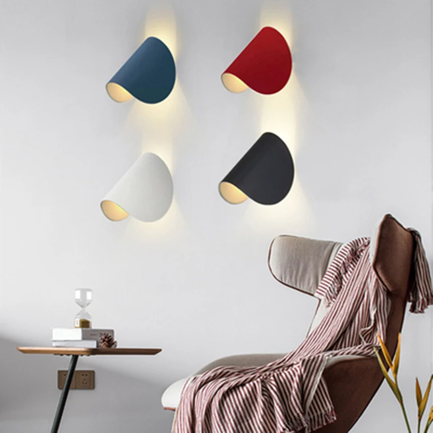 

Modern Iron Art Rotating Wall Lights Nordic Loft Home Decor wall Lamp Living Room Restaurant Aisle Bedroom Lighting wall sconces