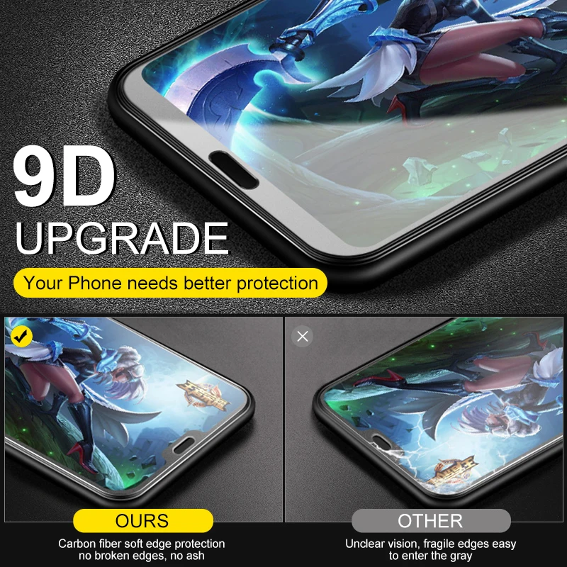 9D matte Protective Glass on Honor 10 lite light tempered glass For huawei honor 10i 20 Pro honer 8a 8C 8x 8S screen protector