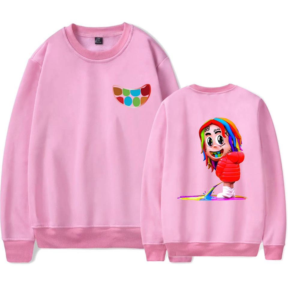 Мужская толстовка 6ix9ine Wild, пуловер с круглым вырезом, Мужская/Женская толстовка 6ix9ine, толстовки,, хип-хоп Уличная одежда, Забавный Топ 4XL