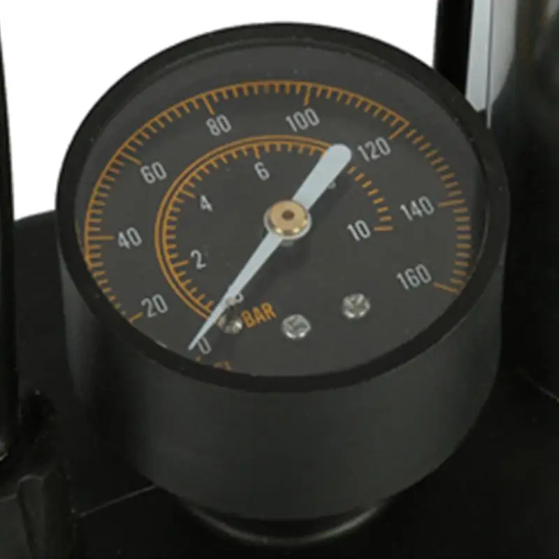 120PSI ножной велосипедный насос портативный алюминиевый сплав надувные аксессуары с многофункциональным соплом газовый манометр