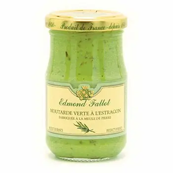 

Dijon Senf mit Estragon, grün, fein, Fallot, 190 ml