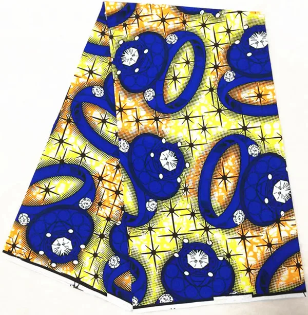 Африканская ткань Африканская восковая печать ткань Анкара Ткань 6 ярдов хлопок ткань для Пэчворк Африканский батик Печать Ткань JSX-A41