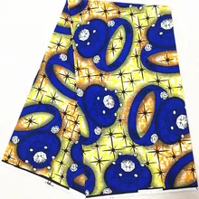 Африканская ткань Африканская восковая печать ткань Анкара Ткань 6 ярдов хлопок ткань для Пэчворк Африканский батик Печать Ткань JSX-A41