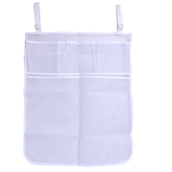 White Multi Grid Детская кровать висячая сумка для хранения кроватки Органайзер игрушка пеленки карман для постельное для колыбели JUN10_17 - Цвет: White Multi Grid