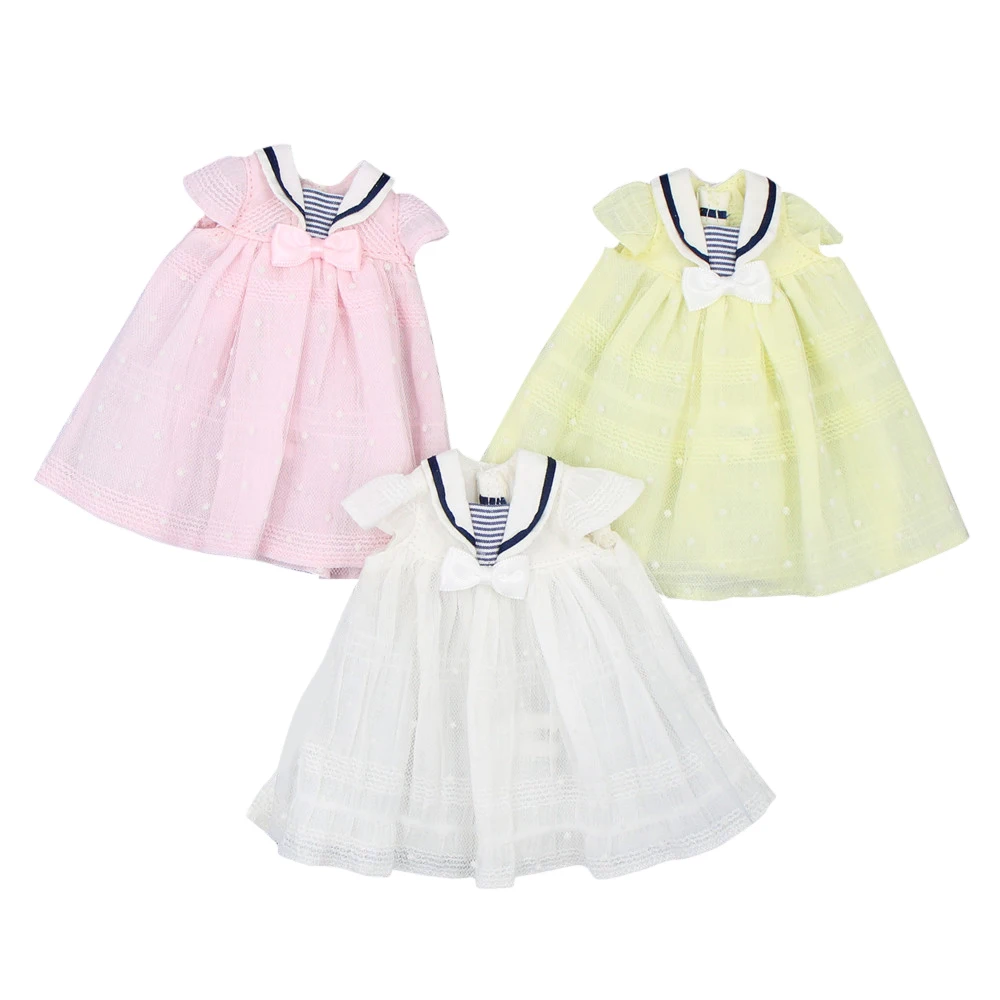 Одежда для 1/6 Blyth doll, милое газовое платье с бантом и вырезом, подарок для девочки, ледяная игрушка BJD