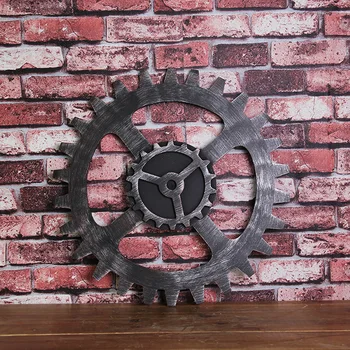 

Retro Wind Wall Pendant Ornaments Industrial Gear Bar Decoration Mural Gear Wall Decoration Creative Home Decor Ornaments