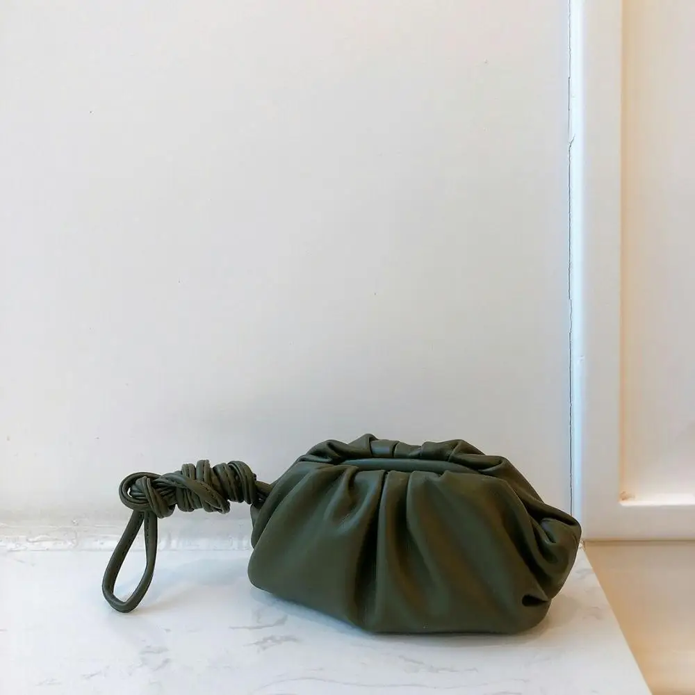 big army green Клатч для дня, Маленькая вечерняя сумочка-Кошелек для монет, помады, женская сумка-мессенджер с рюшами, сумка-мессенджер для пельменей, сумочка - Цвет: big army green
