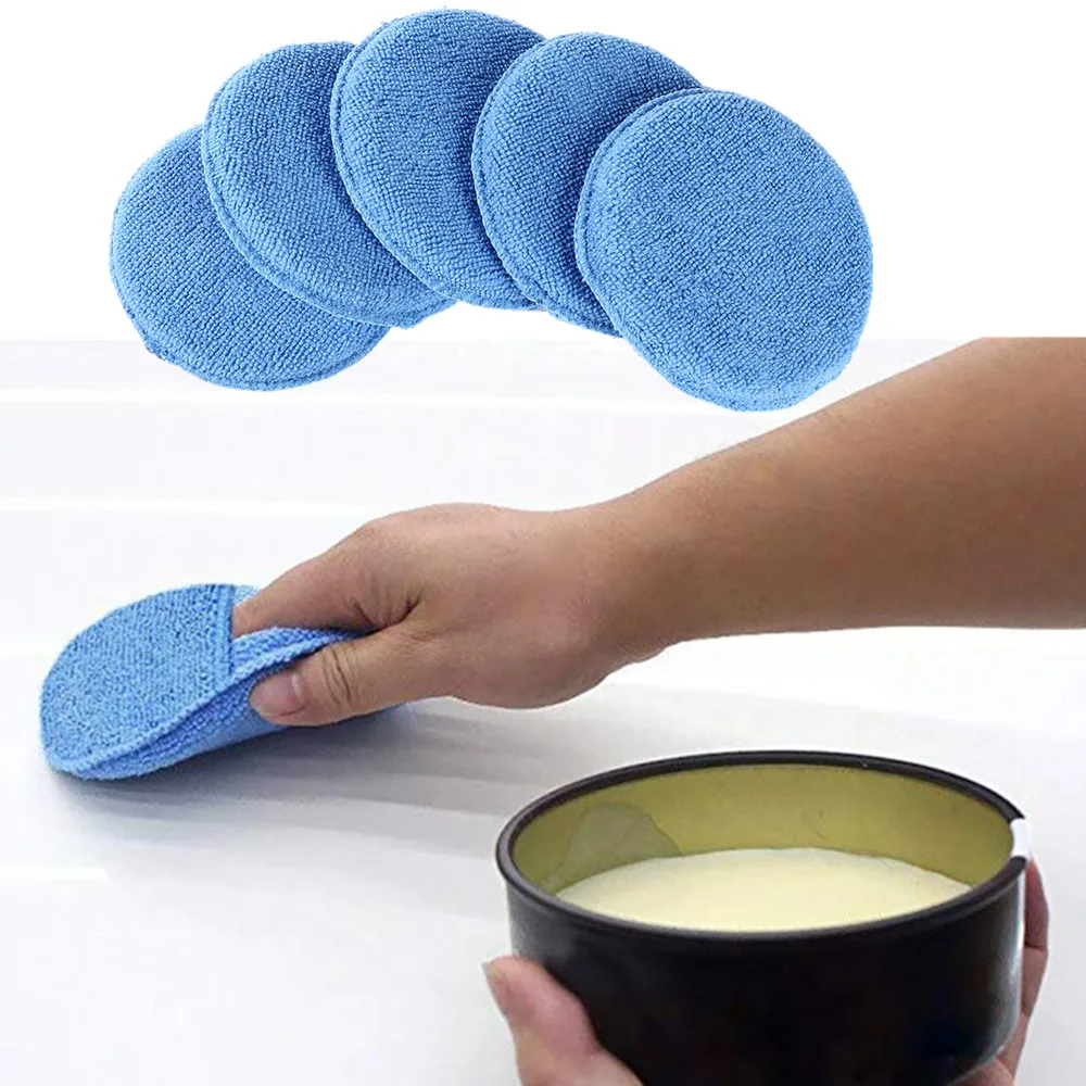 Closeout Wax Applicator Detailing-Pads Foam-Sponge Polish Cleaning Home-Care Waxing 10cm Yellow AANk8mjp9