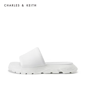 

CHARLES＆KEITHNew Arrival for Spring Summer 2020 CK1-80900010 Women Platform Sandals, Simple Casual Slippers