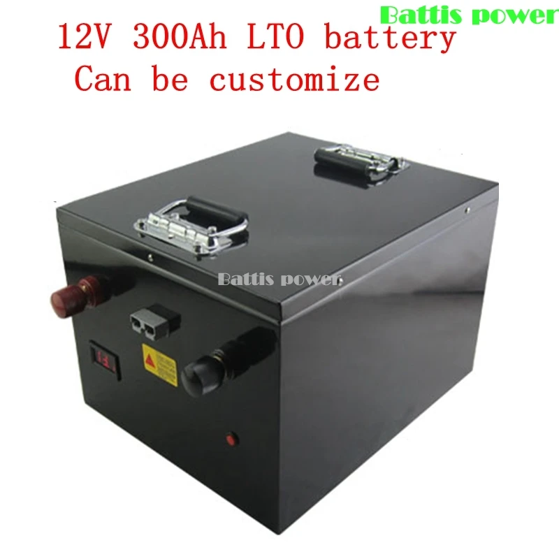 12v 300Ah LTO battery pack Lithium titanate battery BMS 5S for 1200W Solar energy storage RV camper golf cart+ 20A Charger