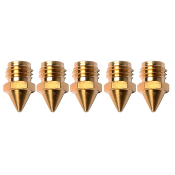 

3D Printer Accessories, 0.4mm Brass Nozzle Head, Suitable for A10M A20M A30M A10T A20T (5 Pack)