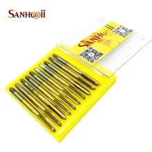 

Titanium Coated HSS Spiral Fluted Machine Screw Tap 10PCS M4 Spiral Pointed Taps DIY Tool Kit Gadgets ZM56