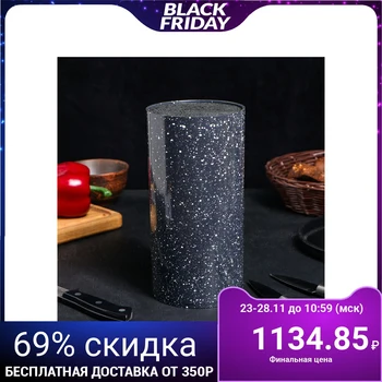 

Stand for knives "Black granite", with filler