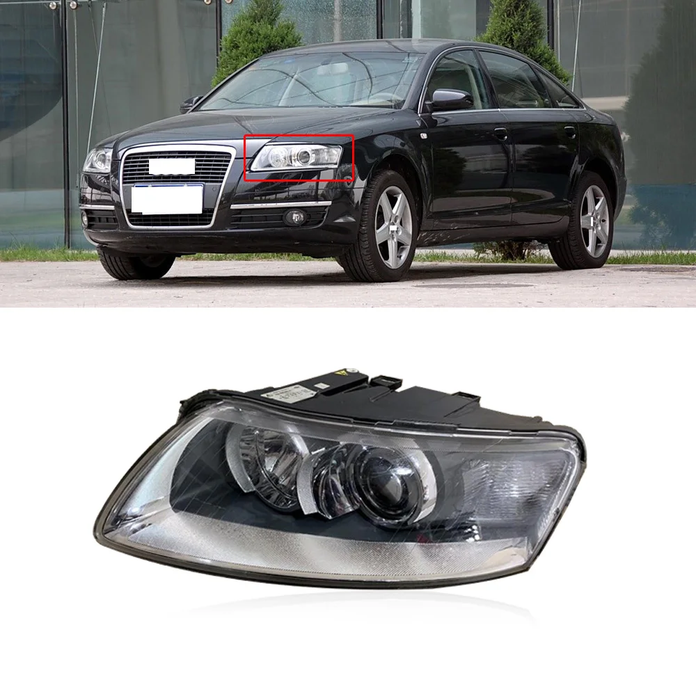 CAPQX для AUDI A6L 2005-2008 галогенный или HID передний головной светильник налобный фонарь налобный светильник