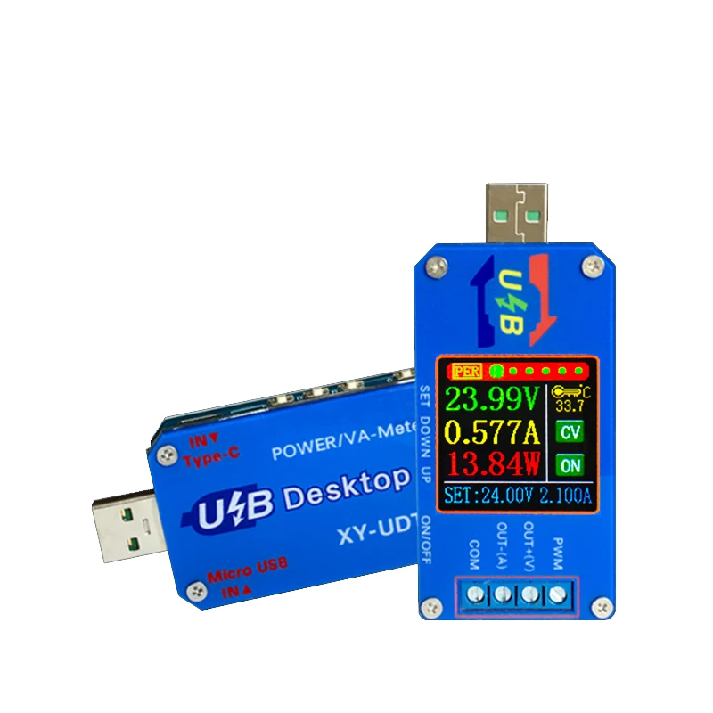USB тестер повышающий/понижающий преобразователь s модуль 5 В до 0,6-30 в 2 а Регулируемый регулятор напряжения питания измеритель емкости тока