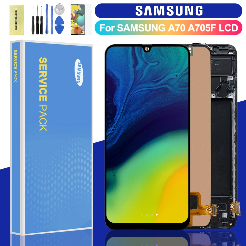 Дисплейный модуль для Samsung Galaxy A70 с рамкой/без рамки | Мобильные телефоны и