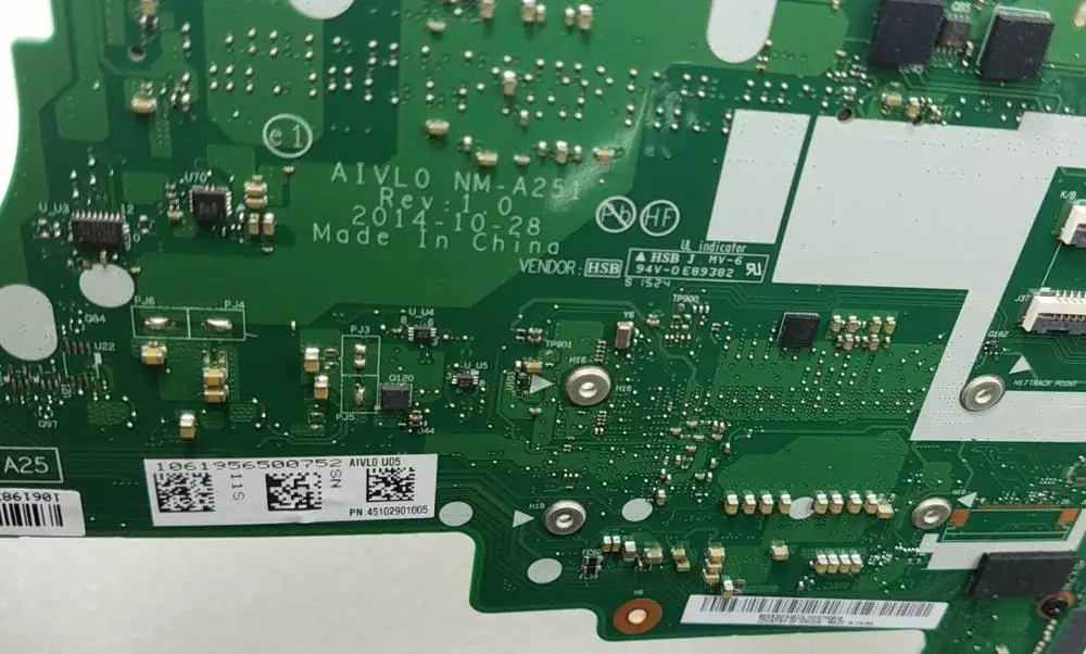 FRU 00HN525 AIVL0 NM-A251 материнская плата для ноутбука lenovo ThinkPad T450 ноутбук материнская плата процессор i5 5300U i5-5300U основная плата