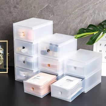 

Transparent Multilayer Desktop Finishing Box Student Combination Storage Office Supplies Drawer File Notebook Storage Box