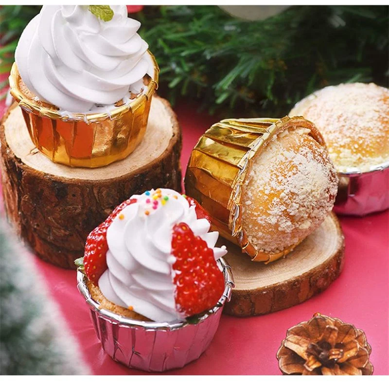 

50pcs Kitchen Baking Tools Golden Muffin Cupcake Paper Cup Oilproof Liner Baking Cup Tray Case Wedding Party Caissettes Cocina