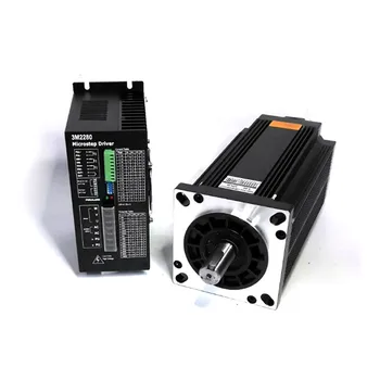 

3Phase CNC Stepper Motor+ Drive kits NEMA 52 130mm 50Nm AC Stepper Motor With Driver 1.2 Degree 6.9A 3M2280-10A+130BYGH350D