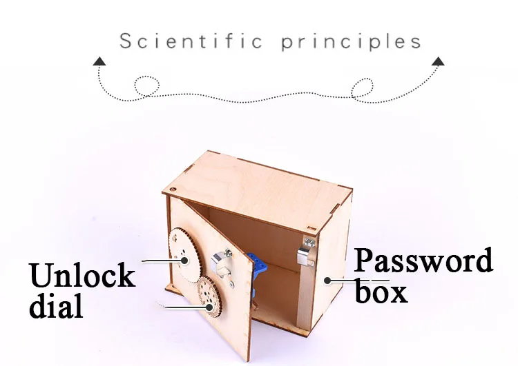 Technological Small Production Diy Mechanical Cipher Box Children's Handicraft Material Package Student Science Experiment Toys
