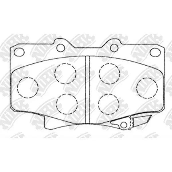 Disc pads.  Toyota Land Cruiser 2.4-4.5/2.4D/4.2TD 90 NIBK PN1242 | Автомобили и мотоциклы