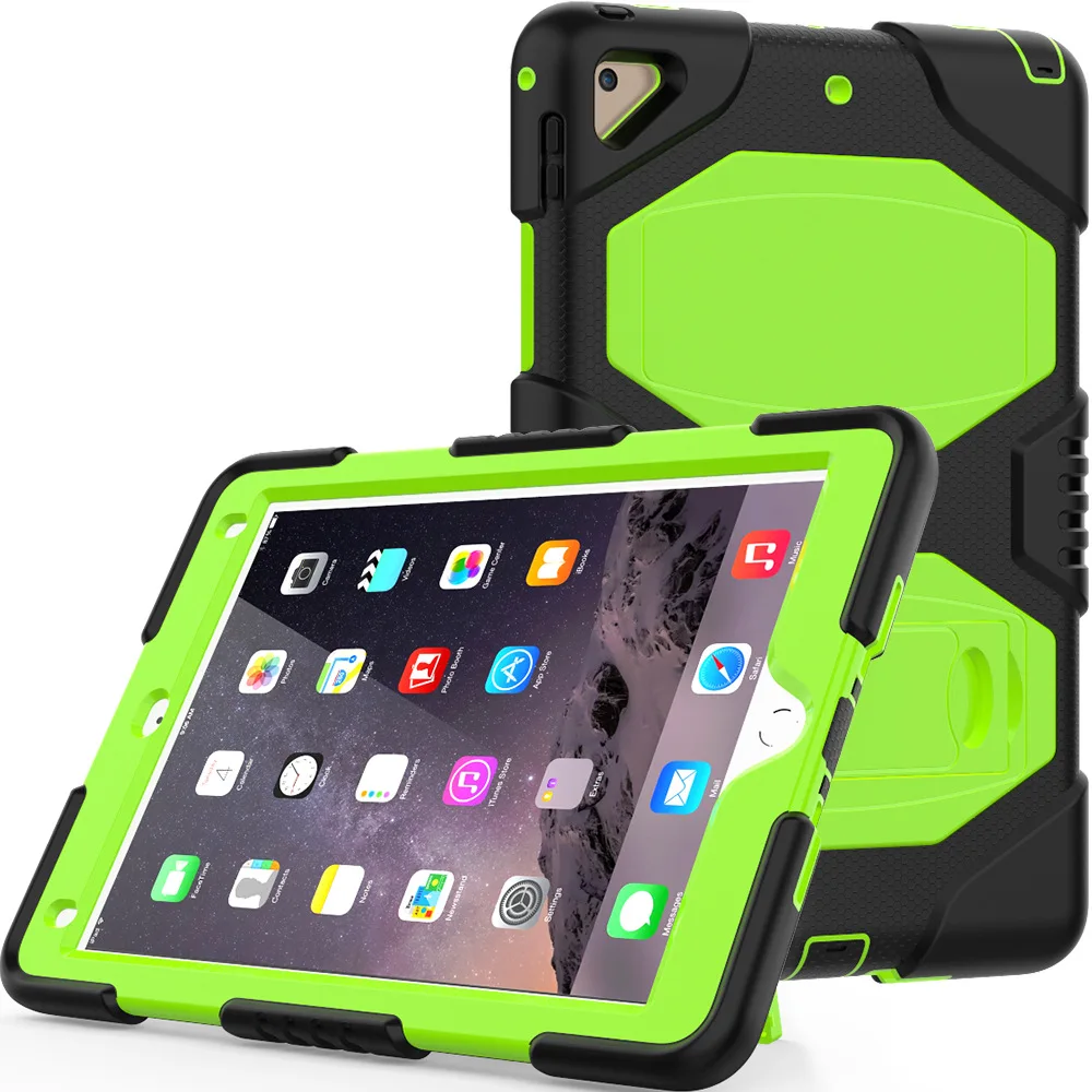 

2018 New 9.7 Protective Case Ipadair2 All Edges Included Silica Gel Shatter-resistant Case Pro9.7 Griffin Holder Contrast Color